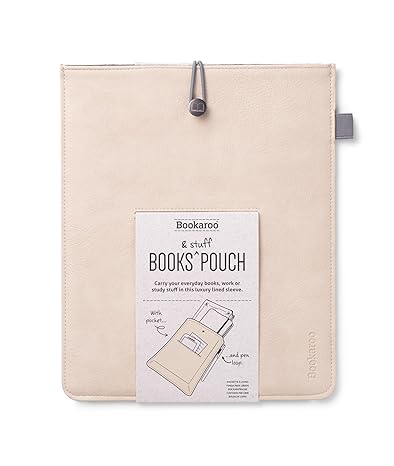 Bookaroo Books And Stuff Pouch Cream