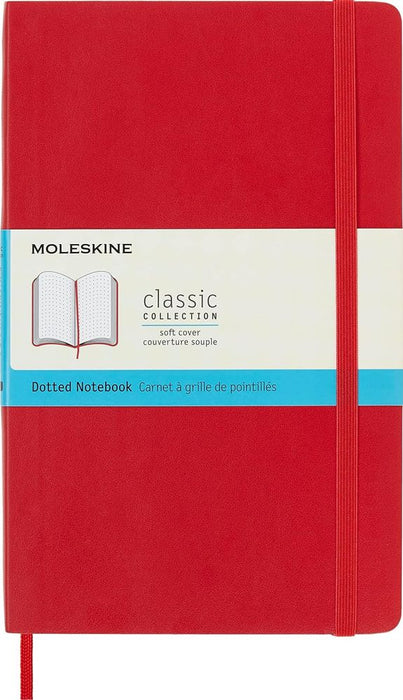 Moleskine Large Scarlet Red Dotted (Softcover)