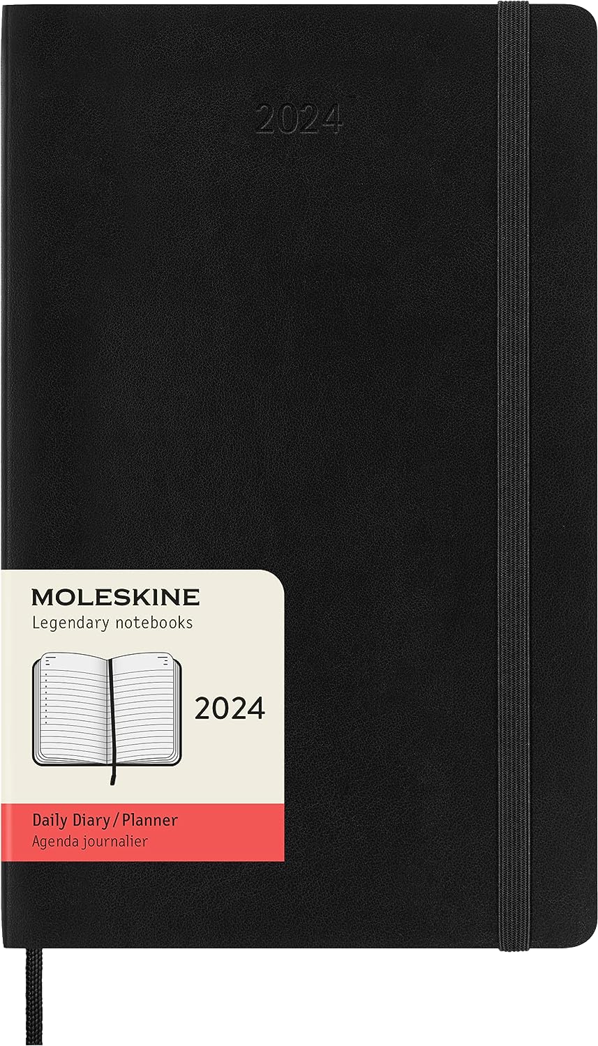 Moleskine 2024 Weekly Planner, 12M, Pocket, Scarlet Red, Hard Cover (3.5 x  5.5)