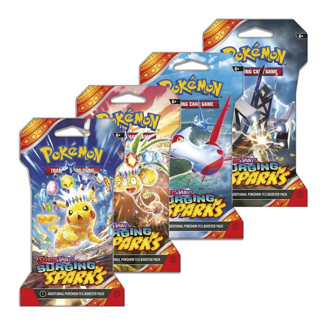 Pokémon: Scarlet & Violet 8: Surging Sparks - Sleeved Boosters (Cards)