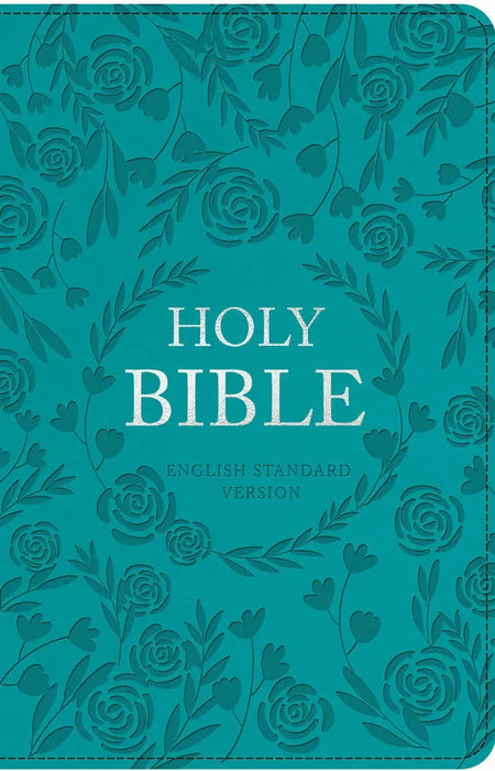 KJV Holy Bible Large Print Faux Leather Blue and Teal