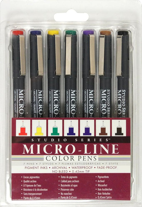 Studio Series Coloured Micro-Line Pen Set (Set of 7)