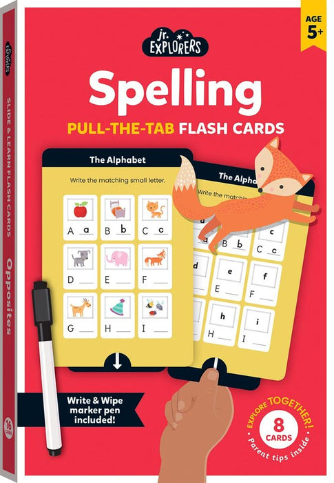 Junior Explorers®: Spelling Pull-the-Tab Flash Cards