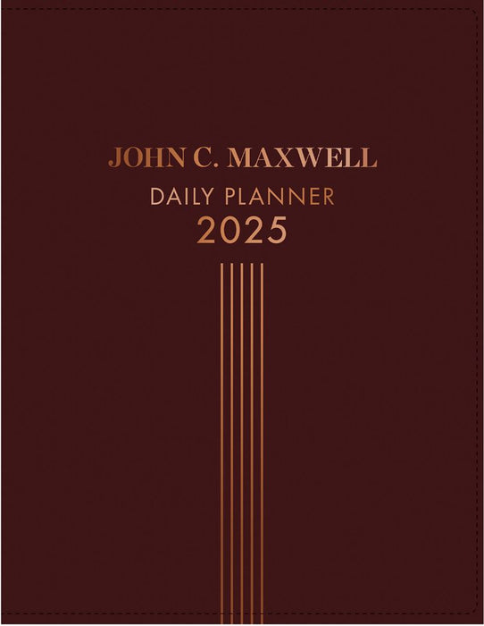 2025 John C. Maxwell Business Diary - Daily Planner Burgundy A4 (Imitation Leather)