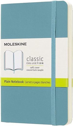 Moleskine Classic : Pocket Notebook, Plain, Blue Reef (Soft Cover)