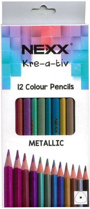 Nexx Metallic Colour Pencils 12's