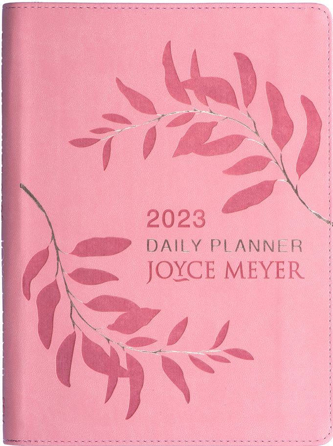 Daily Planner 2023 Joyce Meyer A5 With Zip (Rose) (Imitation Leather