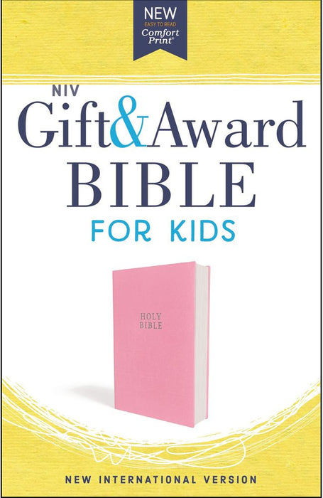 NIV Gift & Award Bible For Kids Pink (Comfort Print) (Paperback)