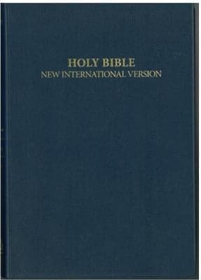 NIV vinyl Bible navy blue